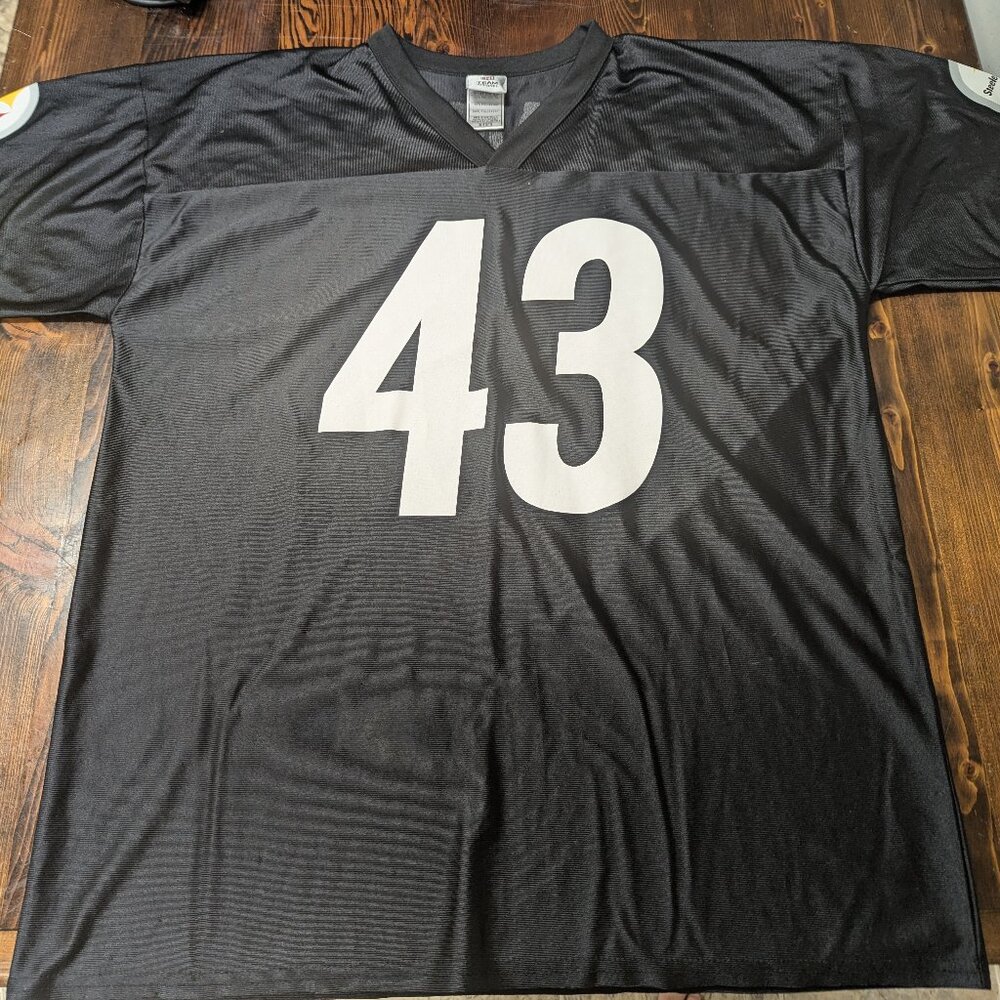 Pittsburgh Steelers Jersey Shirt Men's XL Black Troy Polamalu #43 NFL Football